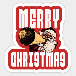 Merry Christmas Santa Design Sticker